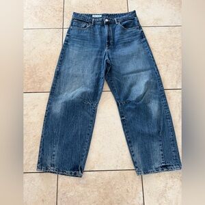 Zara Ballon Denim Jeans in Blue